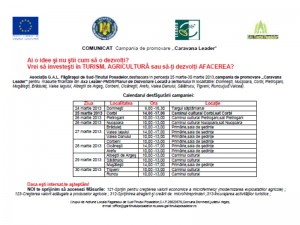 Comunicat campania de promovare Primarie